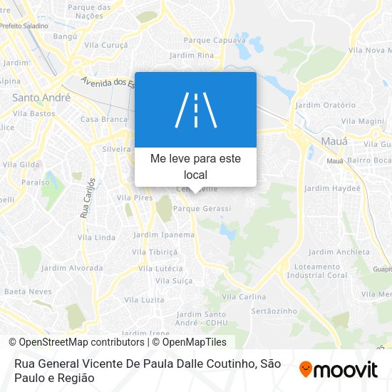 Rua General Vicente De Paula Dalle Coutinho mapa
