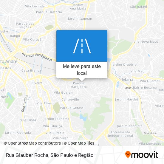 Rua Glauber Rocha mapa