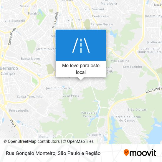 Rua Gonçalo Monteiro mapa