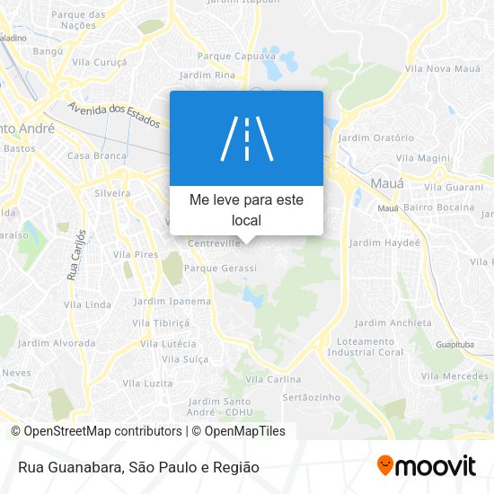 Rua Guanabara mapa