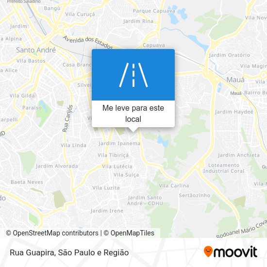 Rua Guapira mapa