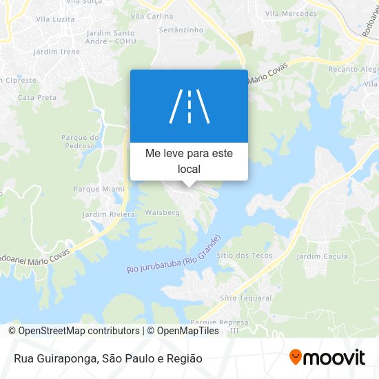 Rua Guiraponga mapa