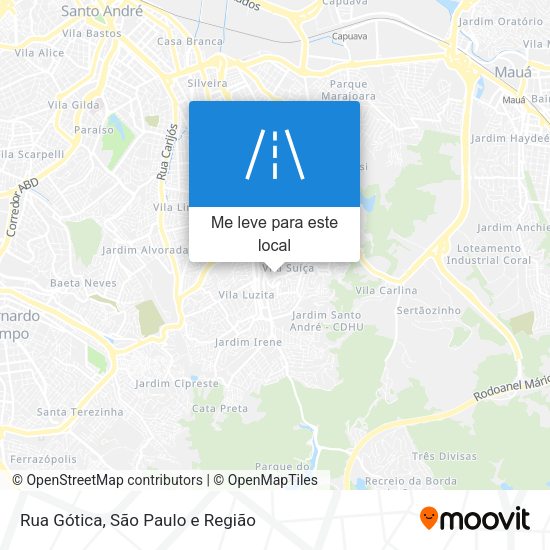 Rua Gótica mapa