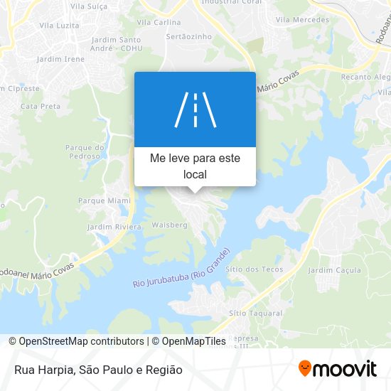 Rua Harpia mapa