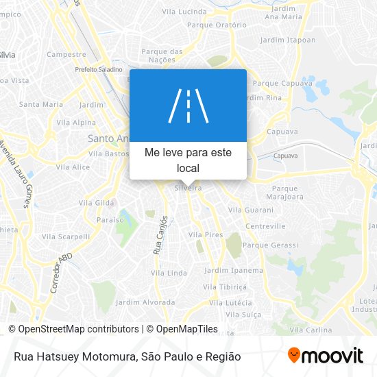 Rua Hatsuey Motomura mapa