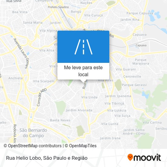 Rua Helio Lobo mapa