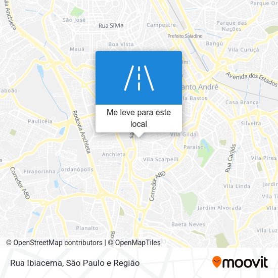 Rua Ibiacema mapa