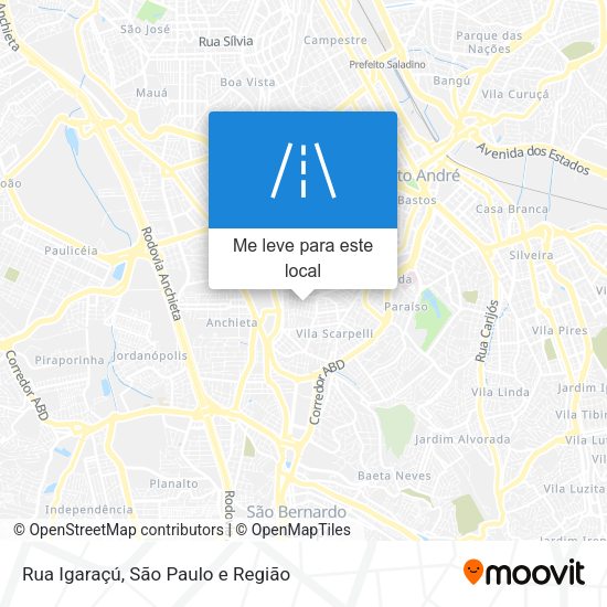 Rua Igaraçú mapa