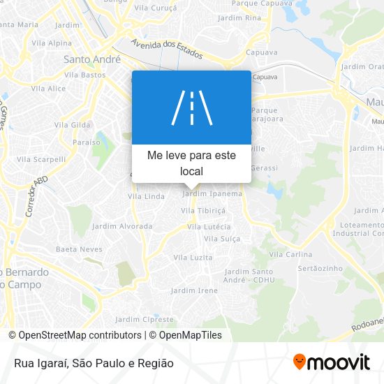 Rua Igaraí mapa