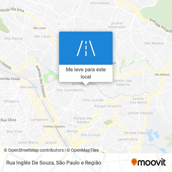 Rua Inglês De Souza mapa