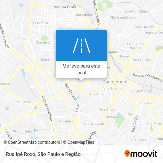 Rua Ipê Roxo mapa