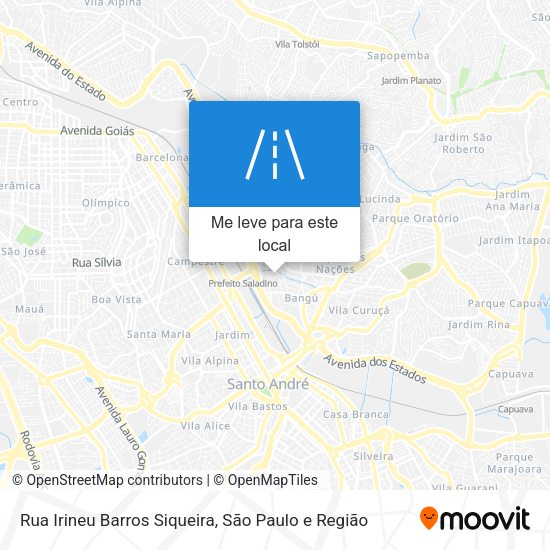 Rua Irineu Barros Siqueira mapa