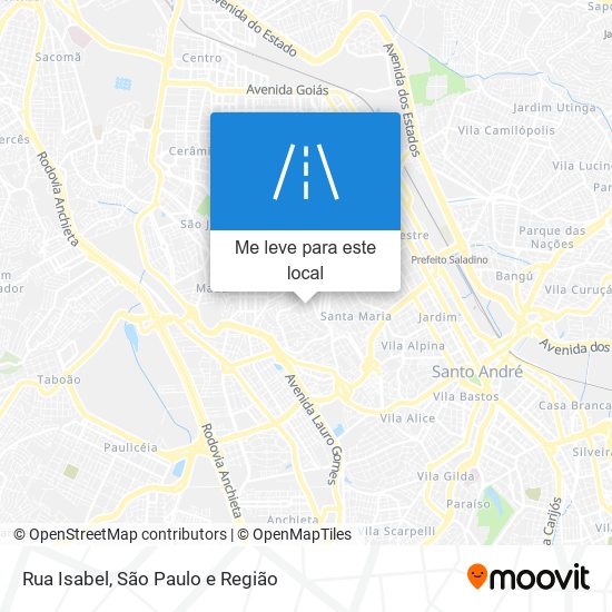 Rua Isabel mapa