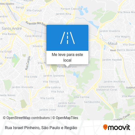 Rua Israel Pinheiro mapa
