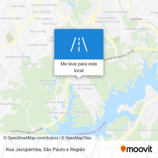 Rua Jacupemba mapa