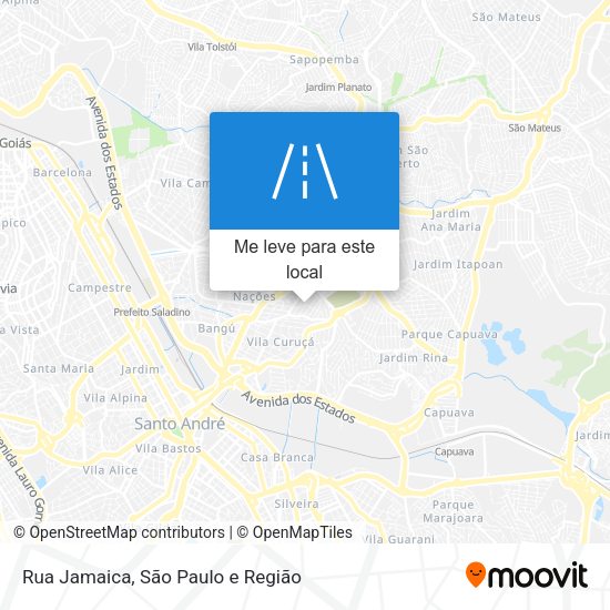 Rua Jamaica mapa