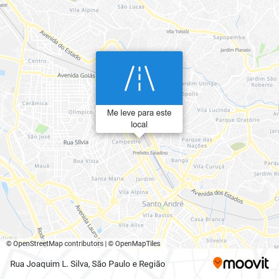 Rua Joaquim L. Silva mapa