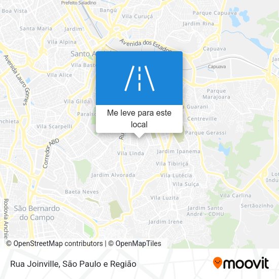 Rua Joinville mapa