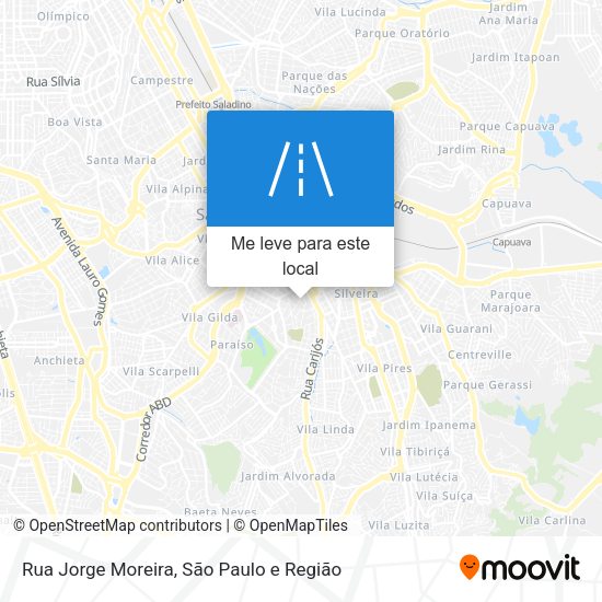 Rua Jorge Moreira mapa