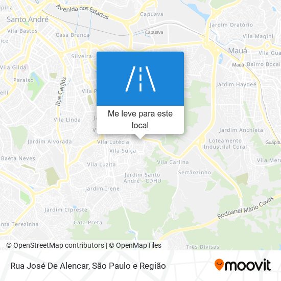 Rua José De Alencar mapa