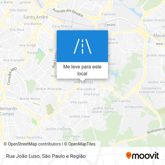 Rua João Luso mapa