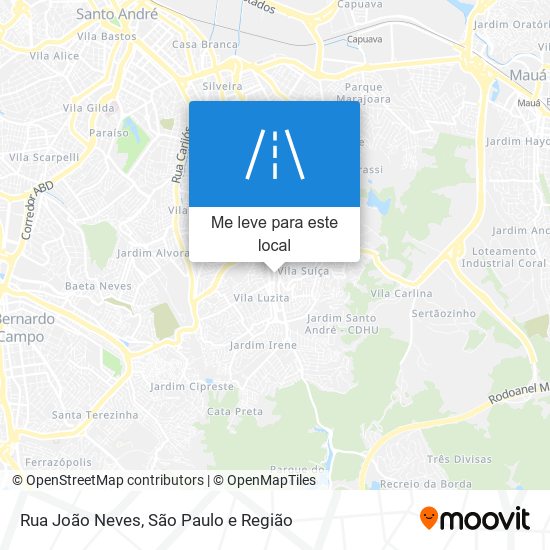 Rua João Neves mapa