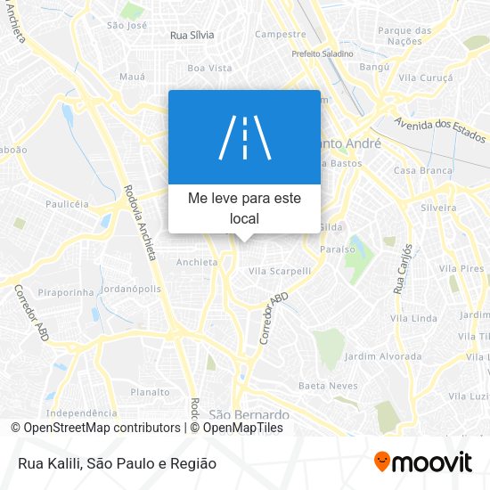 Rua Kalili mapa