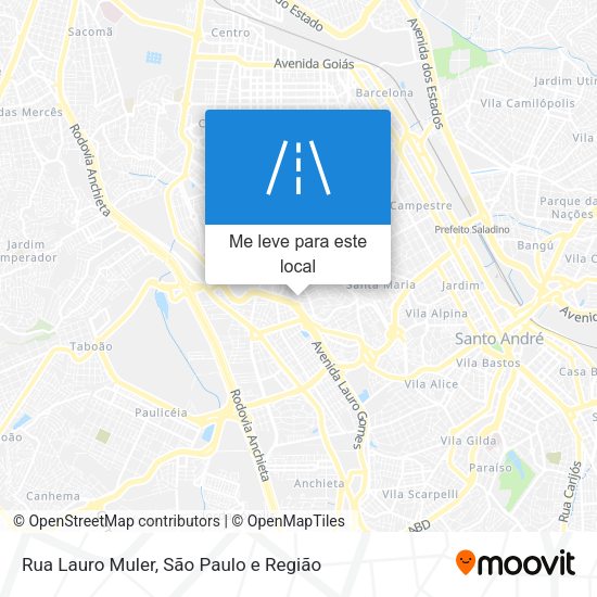 Rua Lauro Muler mapa