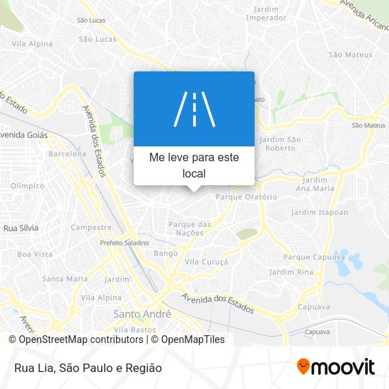 Rua Lia mapa