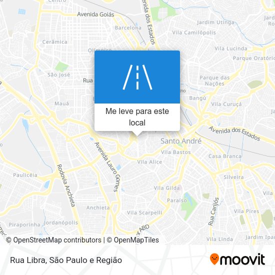 Rua Libra mapa
