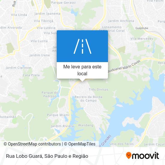 Rua Lobo Guará mapa