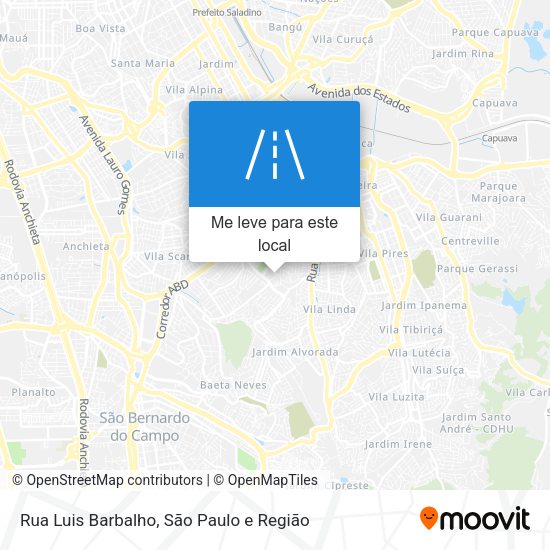 Rua Luis Barbalho mapa