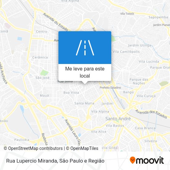Rua Lupercio Miranda mapa