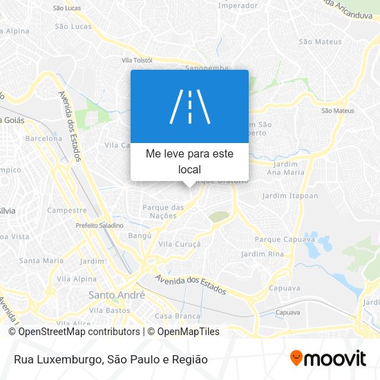 Rua Luxemburgo mapa