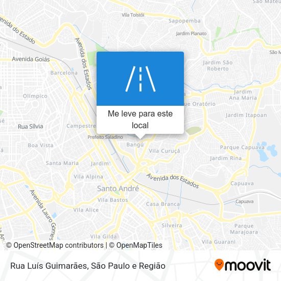 Rua Luís Guimarães mapa