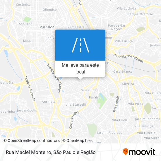 Rua Maciel Monteiro mapa