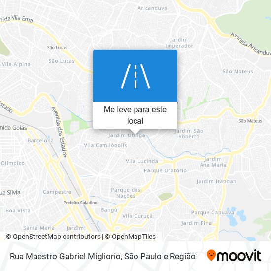 Rua Maestro Gabriel Migliorio mapa