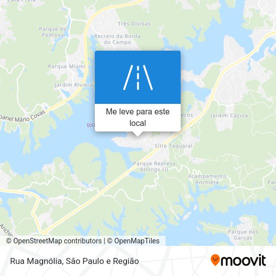Rua Magnólia mapa
