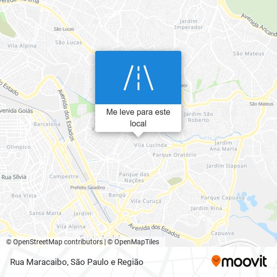 Rua Maracaibo mapa