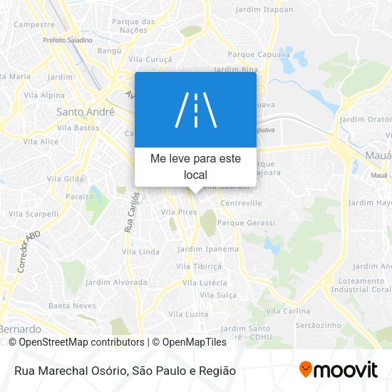 Rua Marechal Osório mapa