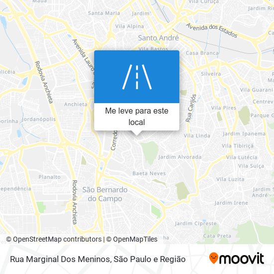 Rua Marginal Dos Meninos mapa