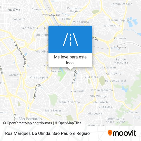 Rua Marquês De Olinda mapa