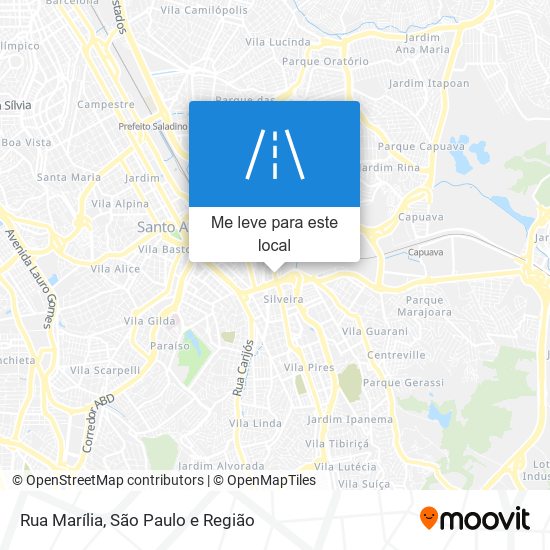 Rua Marília mapa