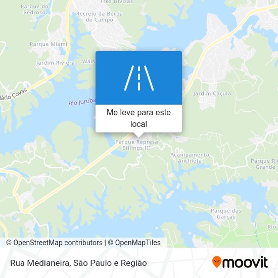 Rua Medianeira mapa