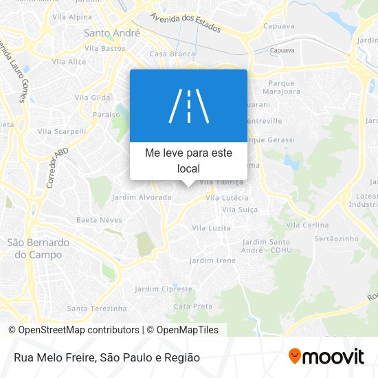 Rua Melo Freire mapa