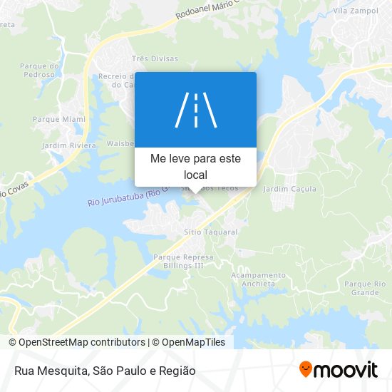 Rua Mesquita mapa