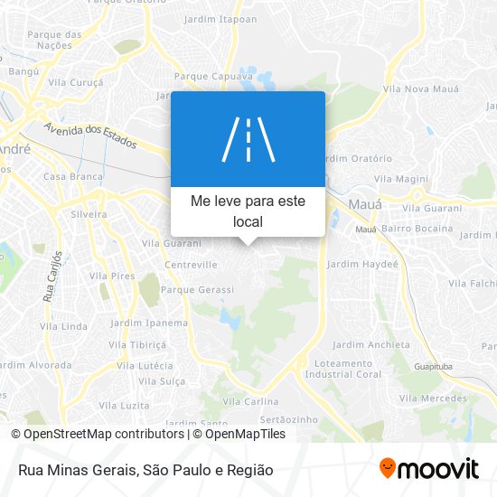 Rua Minas Gerais mapa