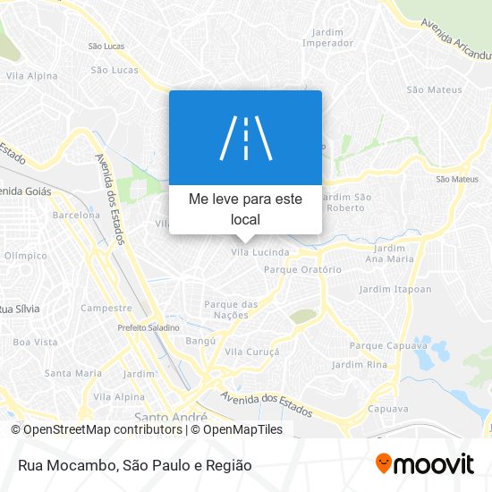 Rua Mocambo mapa