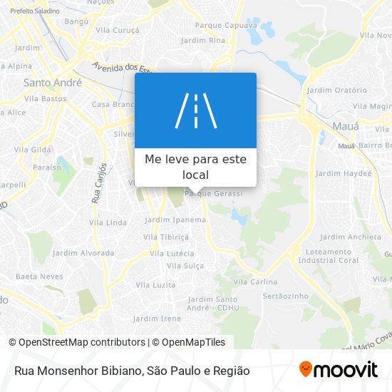 Rua Monsenhor Bibiano mapa