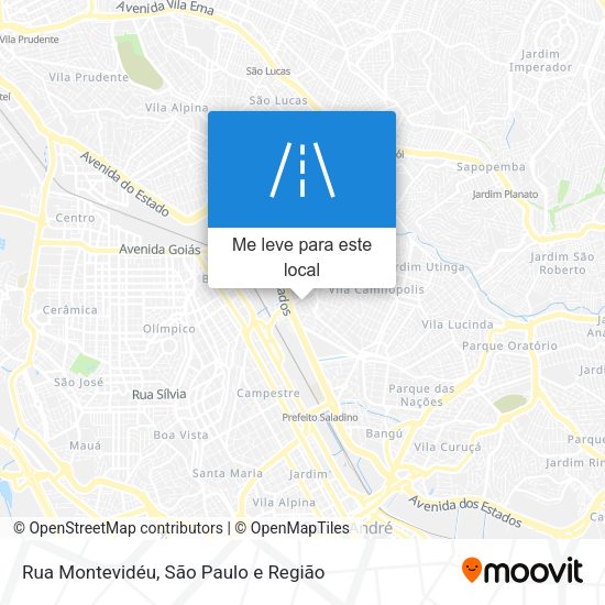 Rua Montevidéu mapa